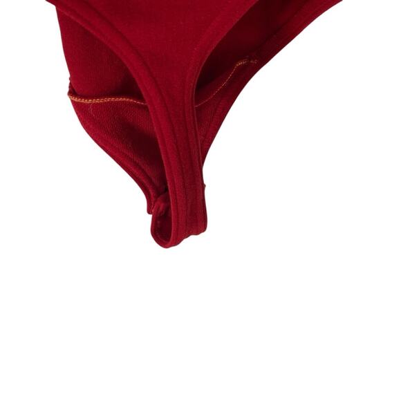 Wolford Deep Red Stretchy Bodysuit size small - Picture 5 of 7